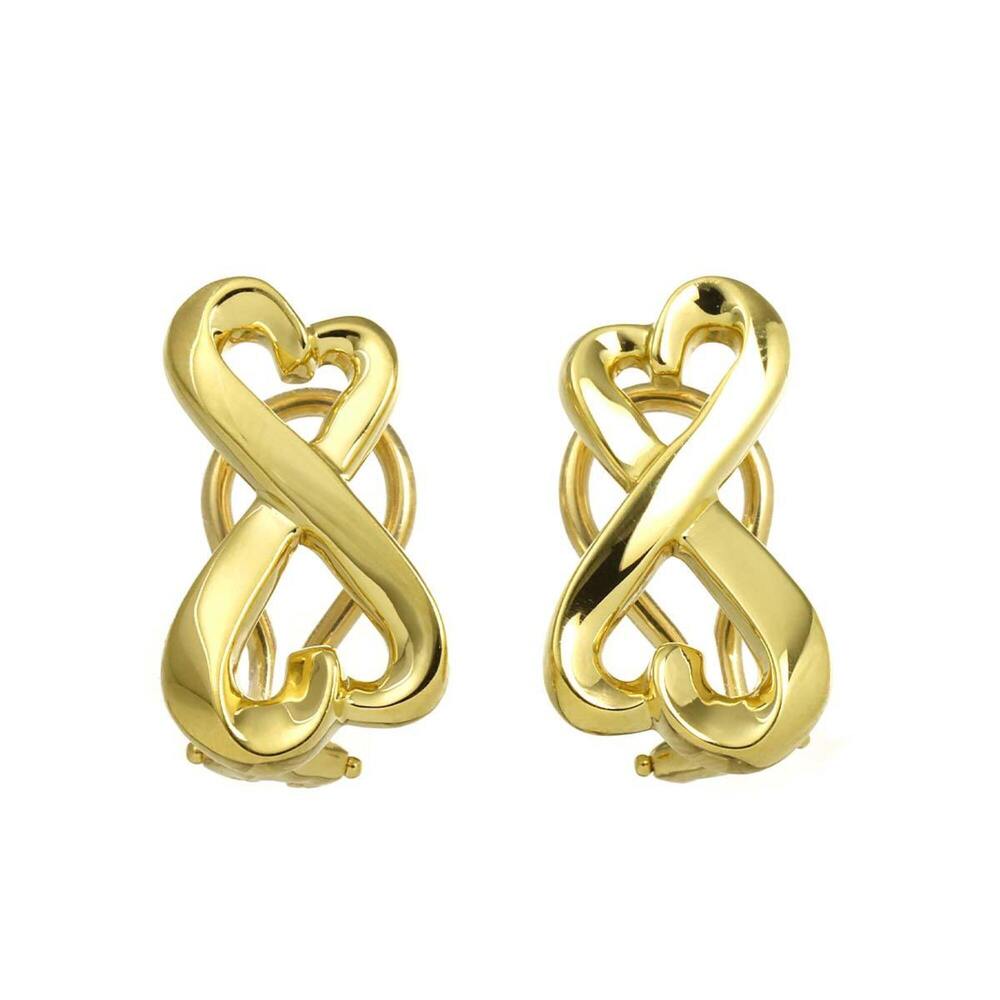 Tiffany & Co. Loving Heart Earrings, 18K Yellow Gold (750), Clip-on Earrings